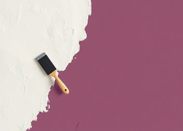 Application d'un enduit décoratif à la lisseuse sur un mur